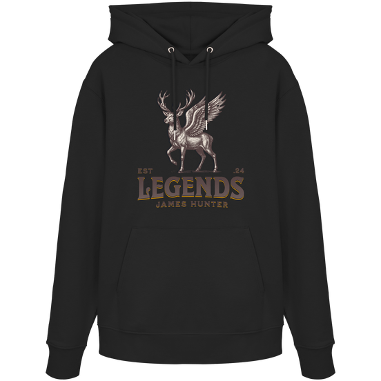 James Hunter - Nature and Beyond Hoodies Black / XS Deer Legends - Organic Hoodie