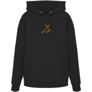 James Hunter - Nature and Beyond Hoodies Black / XS Resting Deer (embroidery) - Organic Hoodie