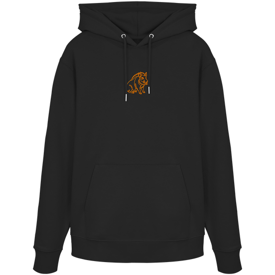 James Hunter - Nature and Beyond Hoodies Black / XS Sitting Boar (emroidery) - Organic Hoodie