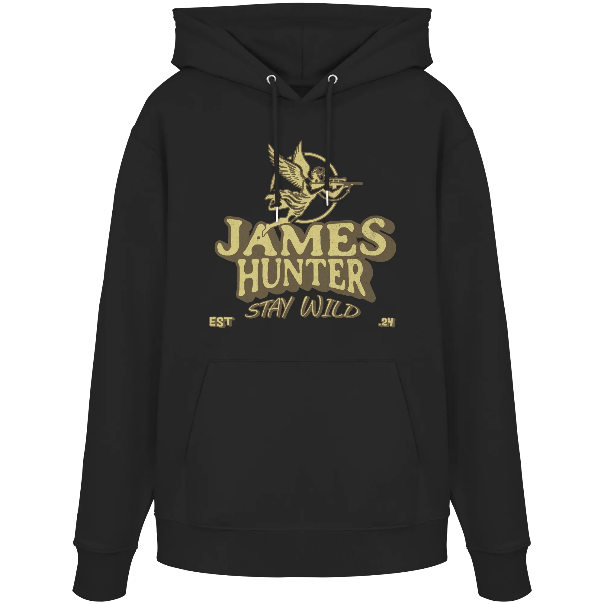 James Hunter - Nature and Beyond Hoodies Black / XS Stay Wild – James Hunter Angel Edition - Organic Hoodie