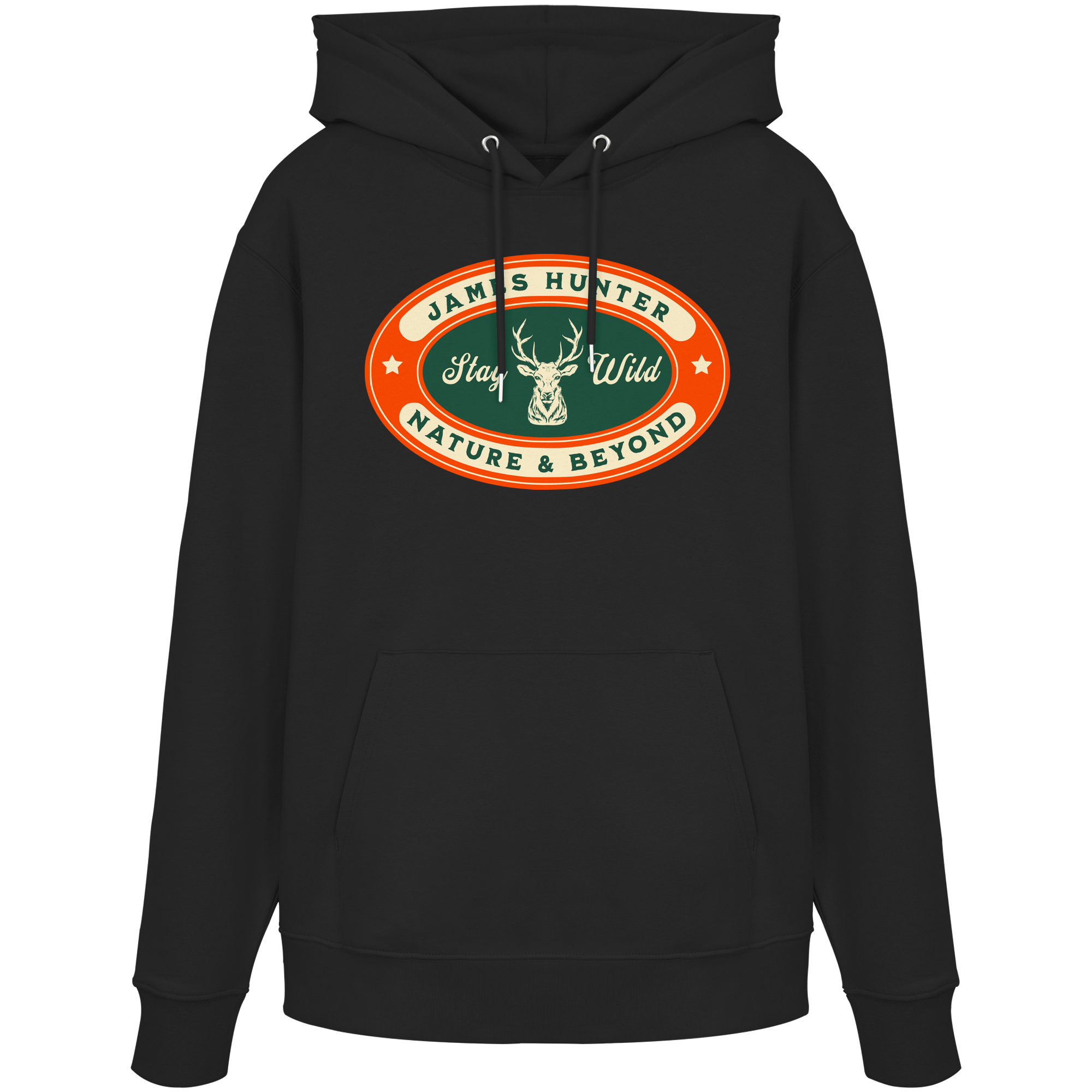 James Hunter - Nature and Beyond Hoodies Black / XS Stay Wild - Organic Hoodie