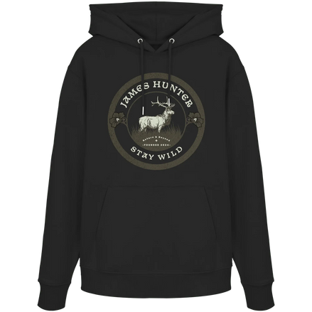 James Hunter - Nature and Beyond Hoodies Black / XS Stay Wild  - Organic Hoodie
