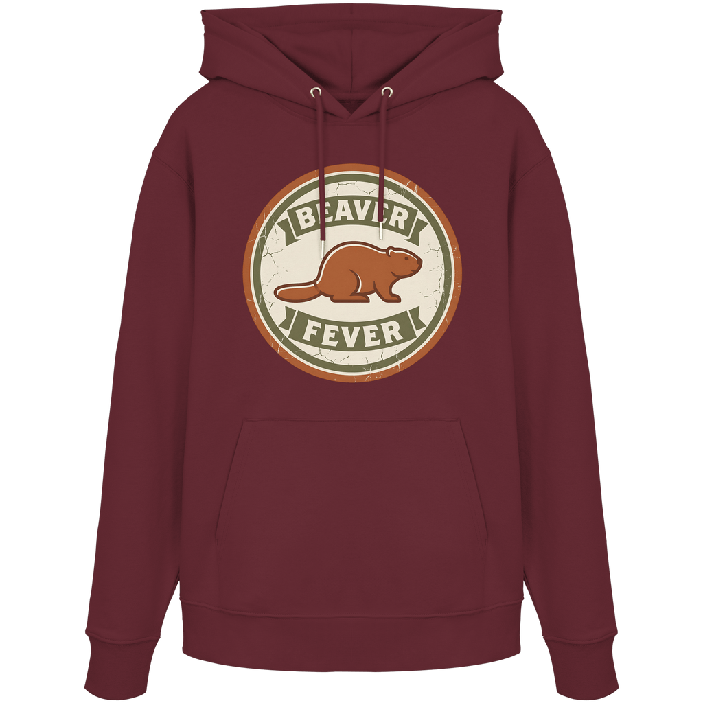 James Hunter - Nature and Beyond Hoodies Burgundy / XS Beaver Fever - Organic Hoodie