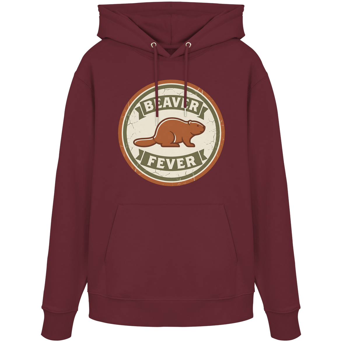 James Hunter - Nature and Beyond Hoodies Burgundy / XS Beaver Fever - Organic Hoodie