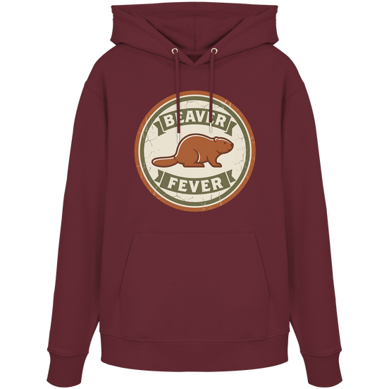 James Hunter - Nature and Beyond Hoodies Burgundy / XS Beaver Fever - Organic Hoodie