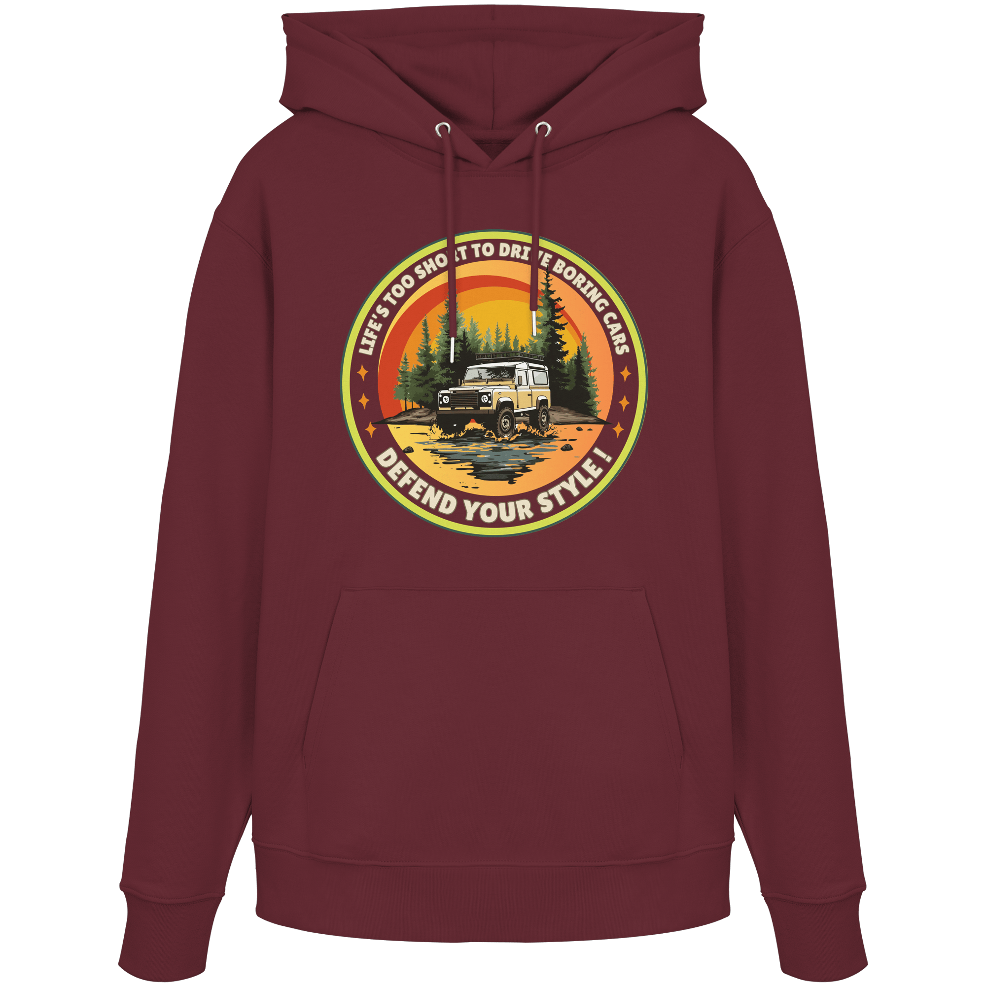James Hunter - Nature and Beyond Hoodies Burgundy / XS Defend your Style ! - Organic Hoodie
