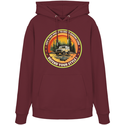 James Hunter - Nature and Beyond Hoodies Burgundy / XS Defend your Style ! - Organic Hoodie