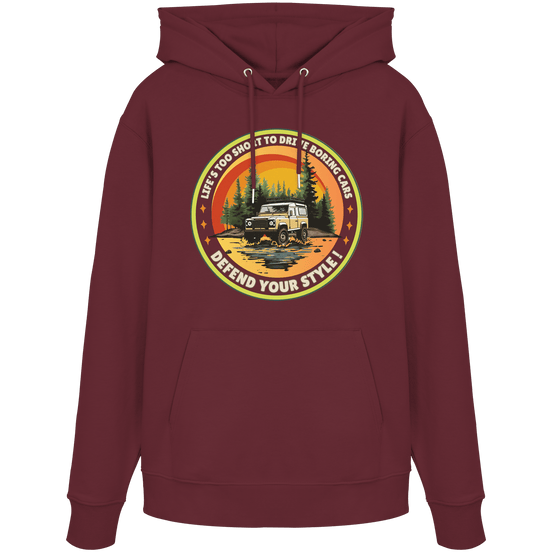 James Hunter - Nature and Beyond Hoodies Burgundy / XS Defend your Style ! - Organic Hoodie