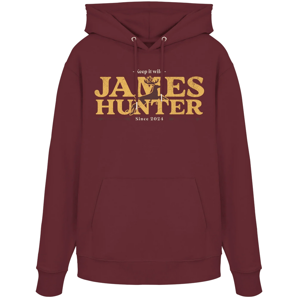 James Hunter - Nature and Beyond Hoodies Burgundy / XS Keep It Wild  - Organic Hoodie