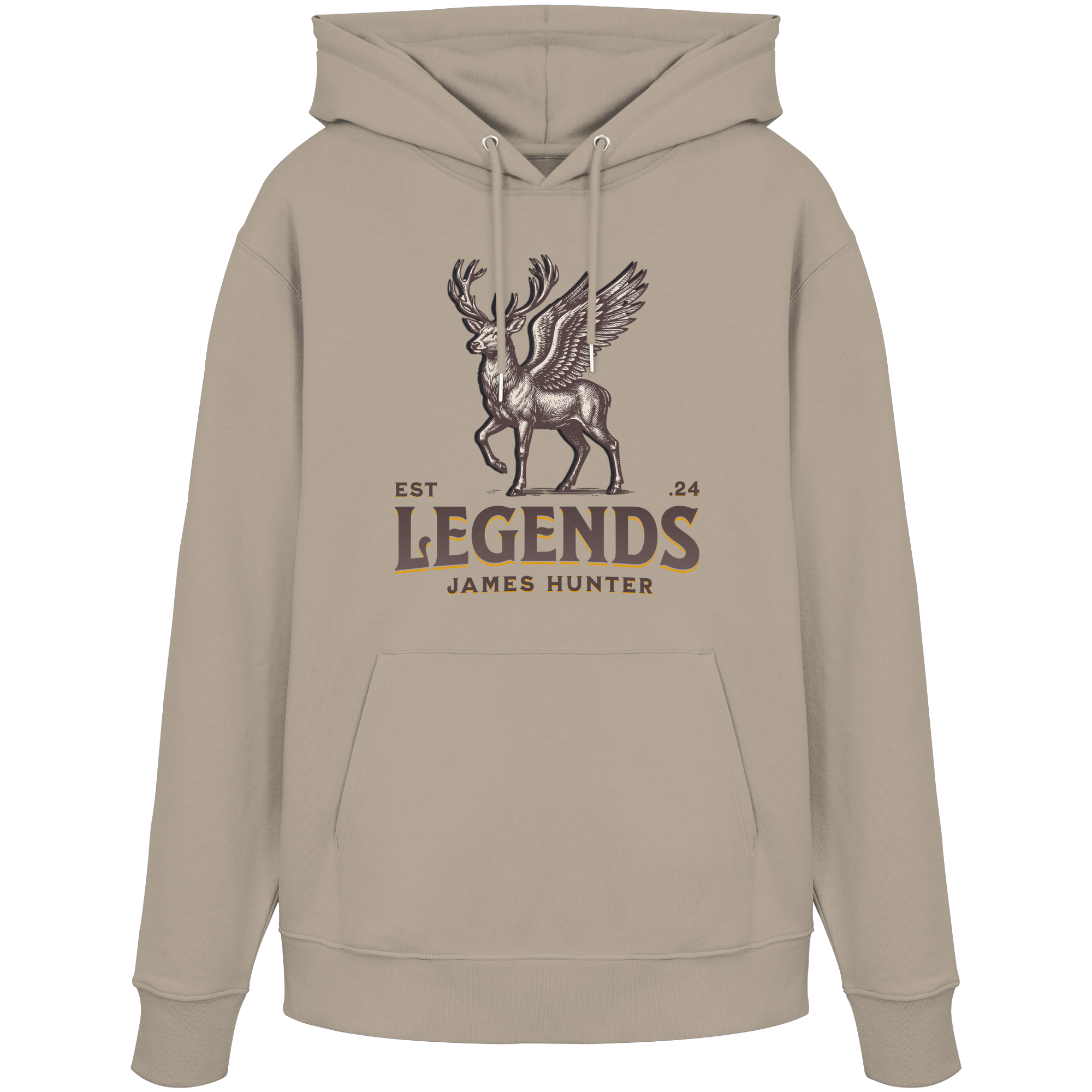 James Hunter - Nature and Beyond Hoodies Desert Dust / XS Deer Legends - Organic Hoodie
