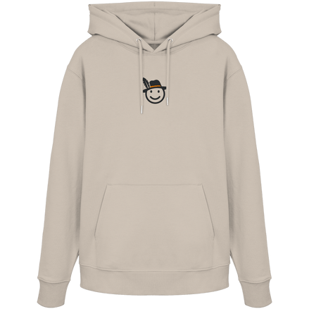 James Hunter - Nature and Beyond Hoodies Desert Dust / XS Happy Hunter (embroidery) - Organic Hoodie