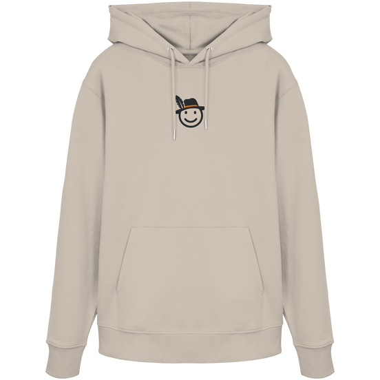 James Hunter - Nature and Beyond Hoodies Desert Dust / XS Happy Hunter (embroidery) - Organic Hoodie
