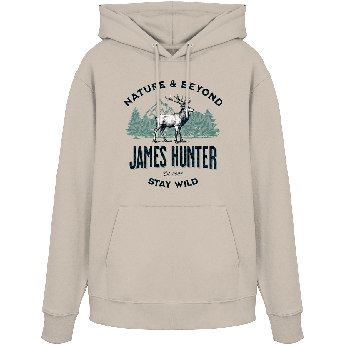 James Hunter - Nature and Beyond Hoodies Desert Dust / XS James Hunter - Nature & Beyond - Organic Hoodie