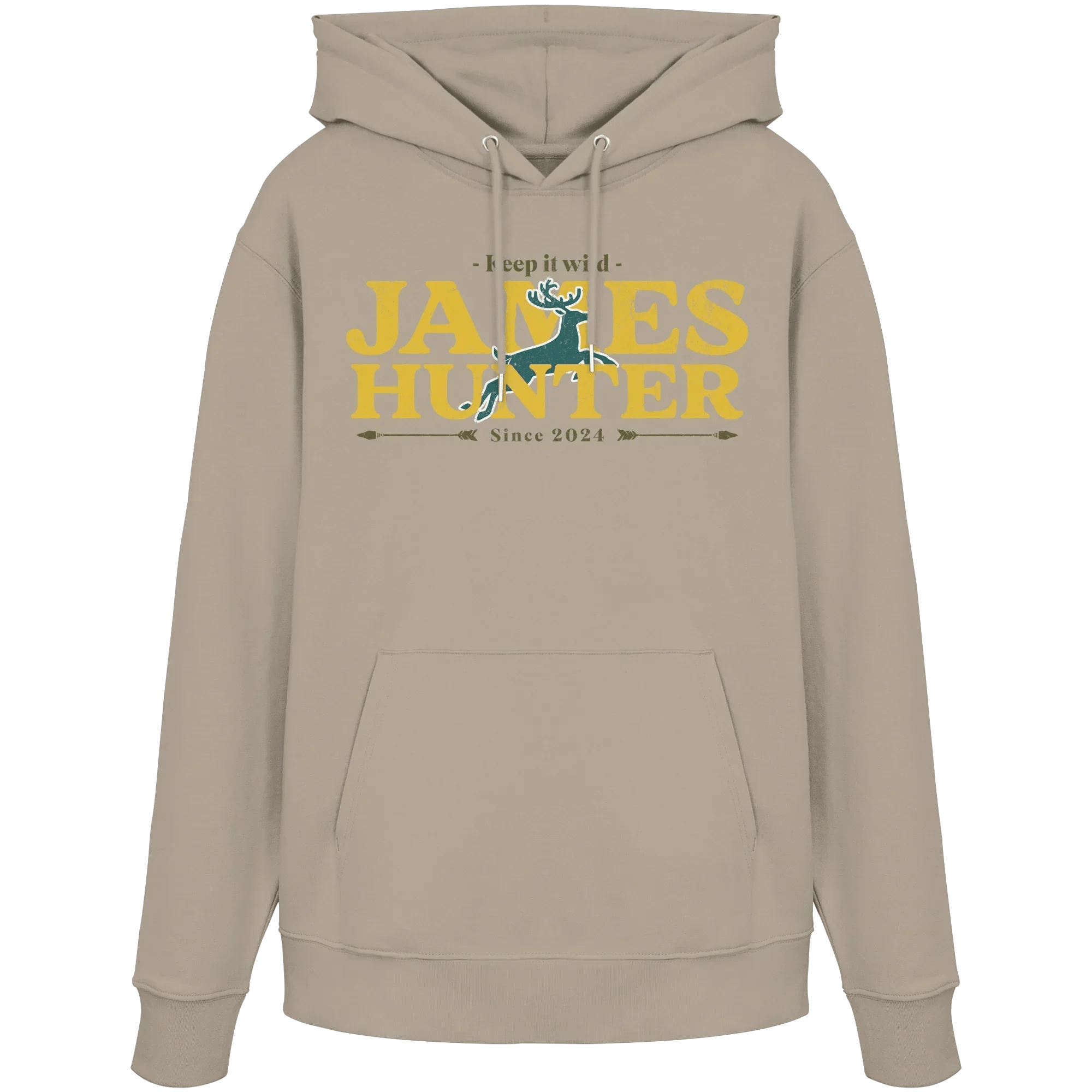 James Hunter - Nature and Beyond Hoodies Desert Dust / XS Keep It Wild  - Organic Hoodie