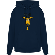 James Hunter - Nature and Beyond Hoodies French Navy / XS Deer Caricature - Organic Hoodie