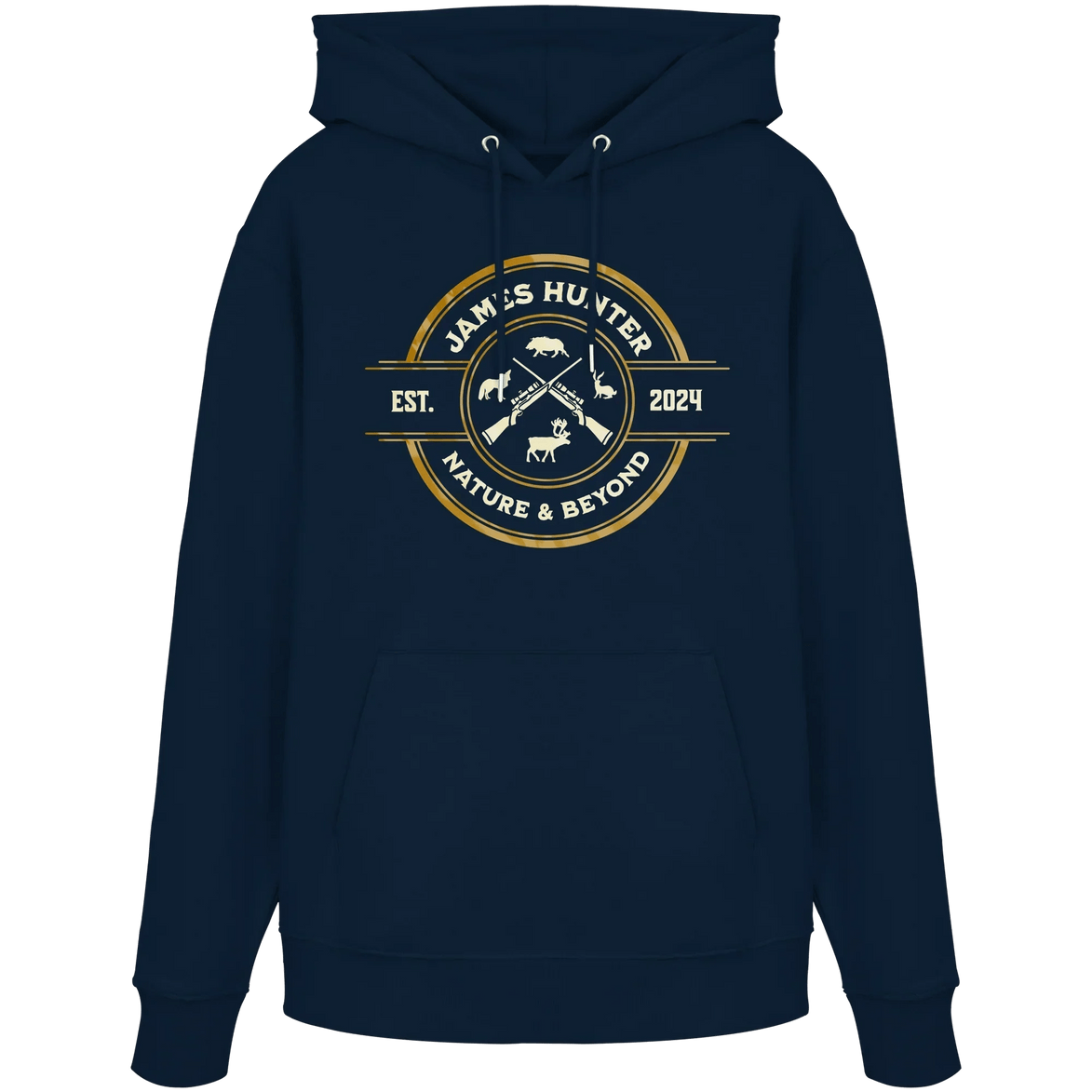 James Hunter - Nature and Beyond Hoodies French Navy / XS The Hunter’s Emblem – James Hunter Original - Organic Hoodie