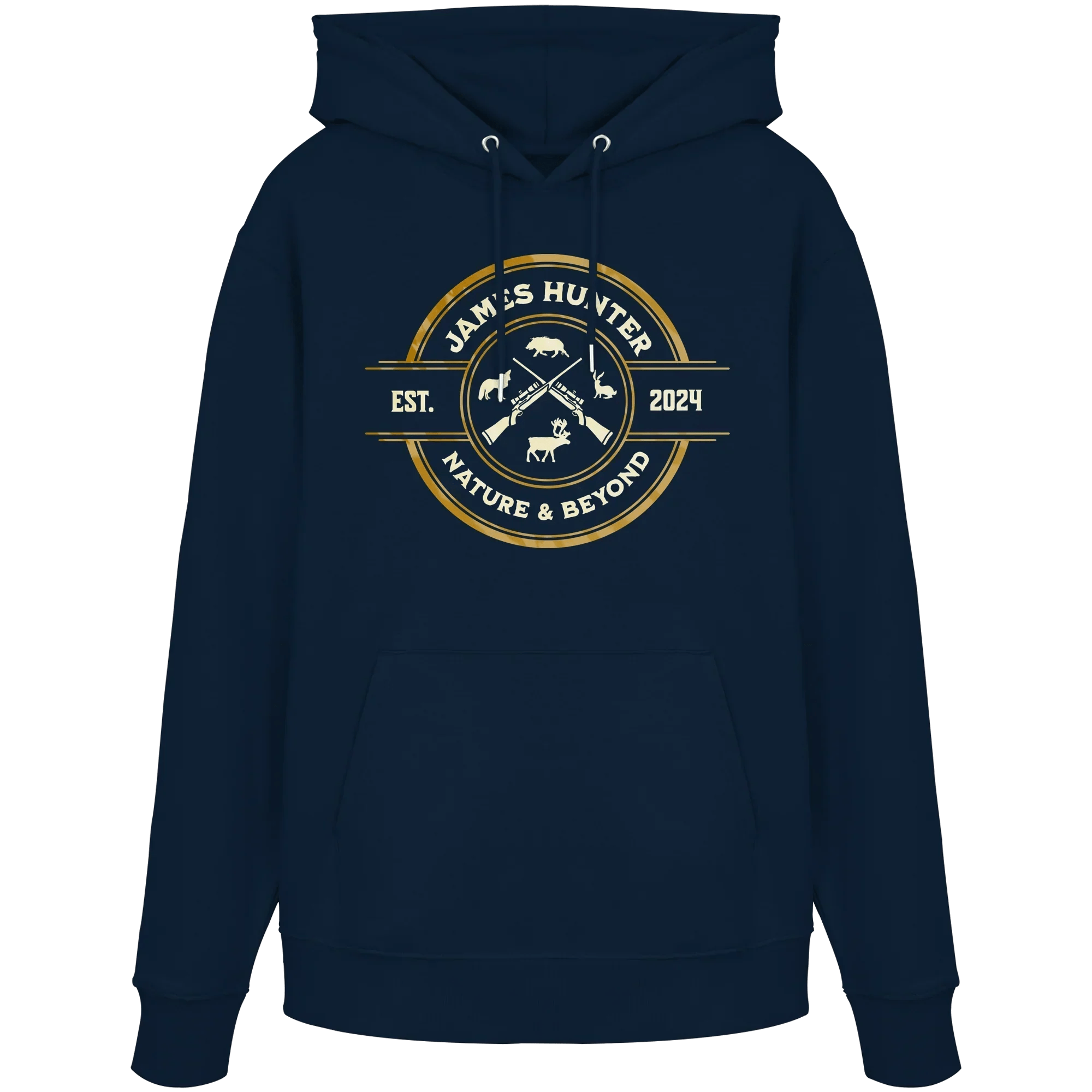 James Hunter - Nature and Beyond Hoodies French Navy / XS The Hunter’s Emblem – James Hunter Original - Organic Hoodie