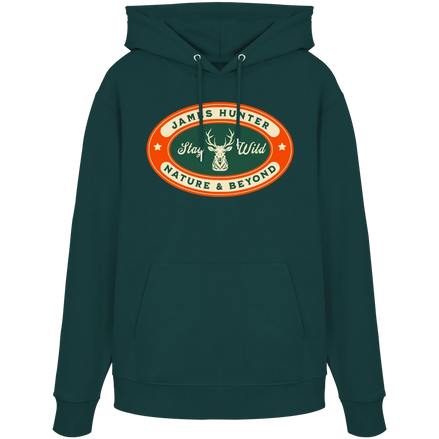 James Hunter - Nature and Beyond Hoodies Glazed Green / XS Stay Wild - Organic Hoodie