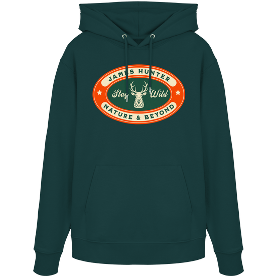 James Hunter - Nature and Beyond Hoodies Glazed Green / XS Stay Wild - Organic Hoodie