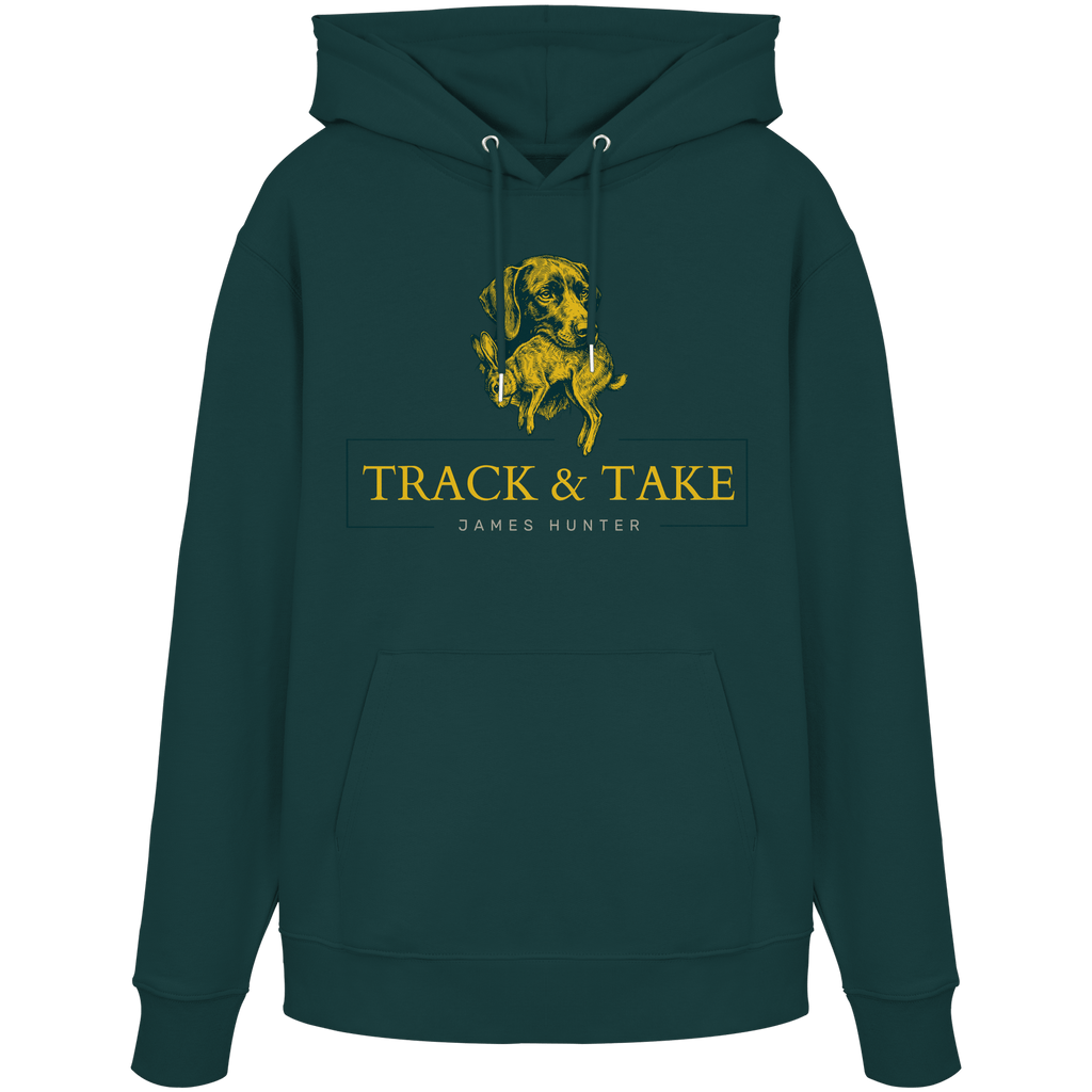 James Hunter - Nature and Beyond Hoodies Glazed Green / XS Track & Take - Organic Hoodie