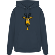 James Hunter - Nature and Beyond Hoodies India Ink Grey / XS Deer Caricature - Organic Hoodie
