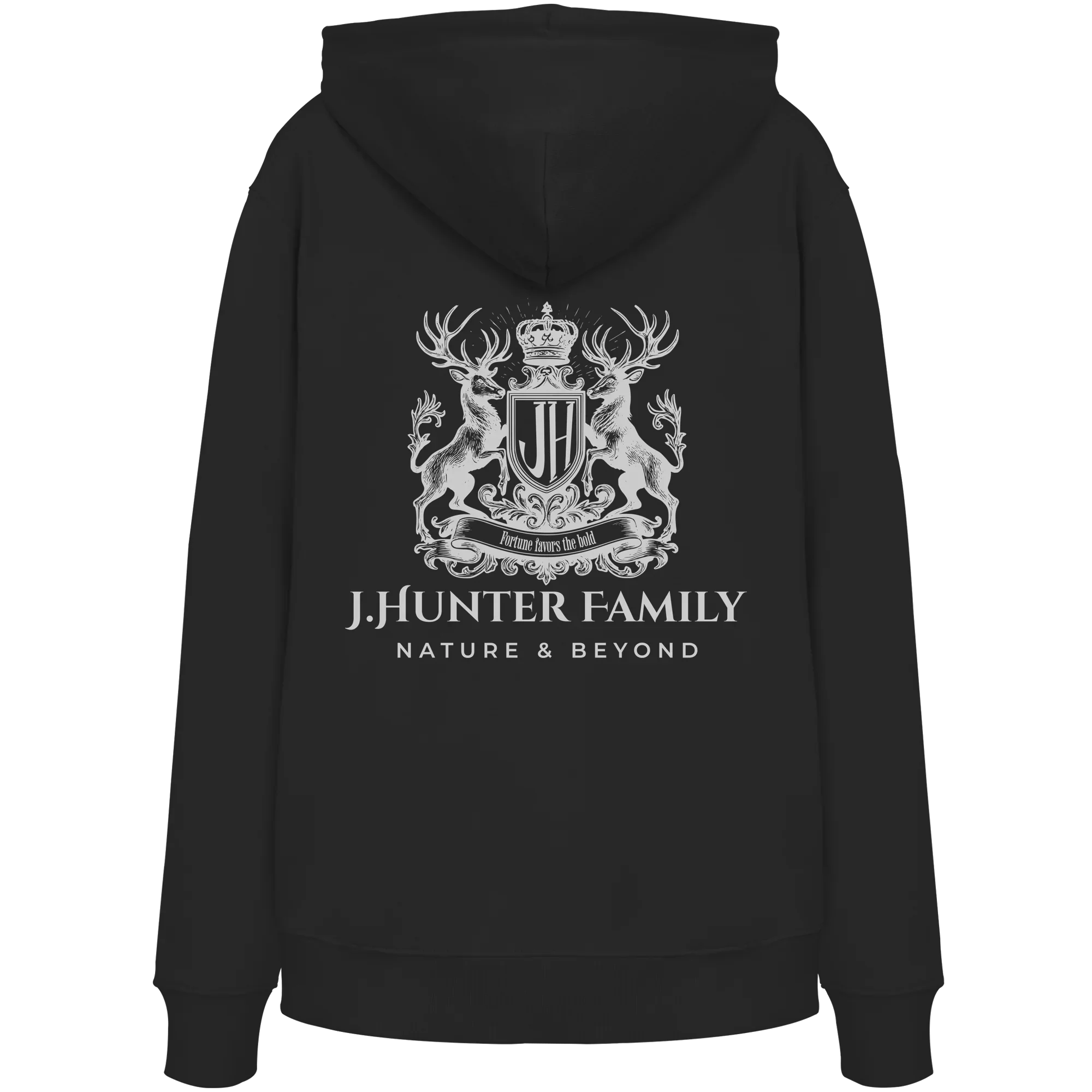 James Hunter Family - Black / White - Organic Hoodie - James Hunter - Nature and Beyond