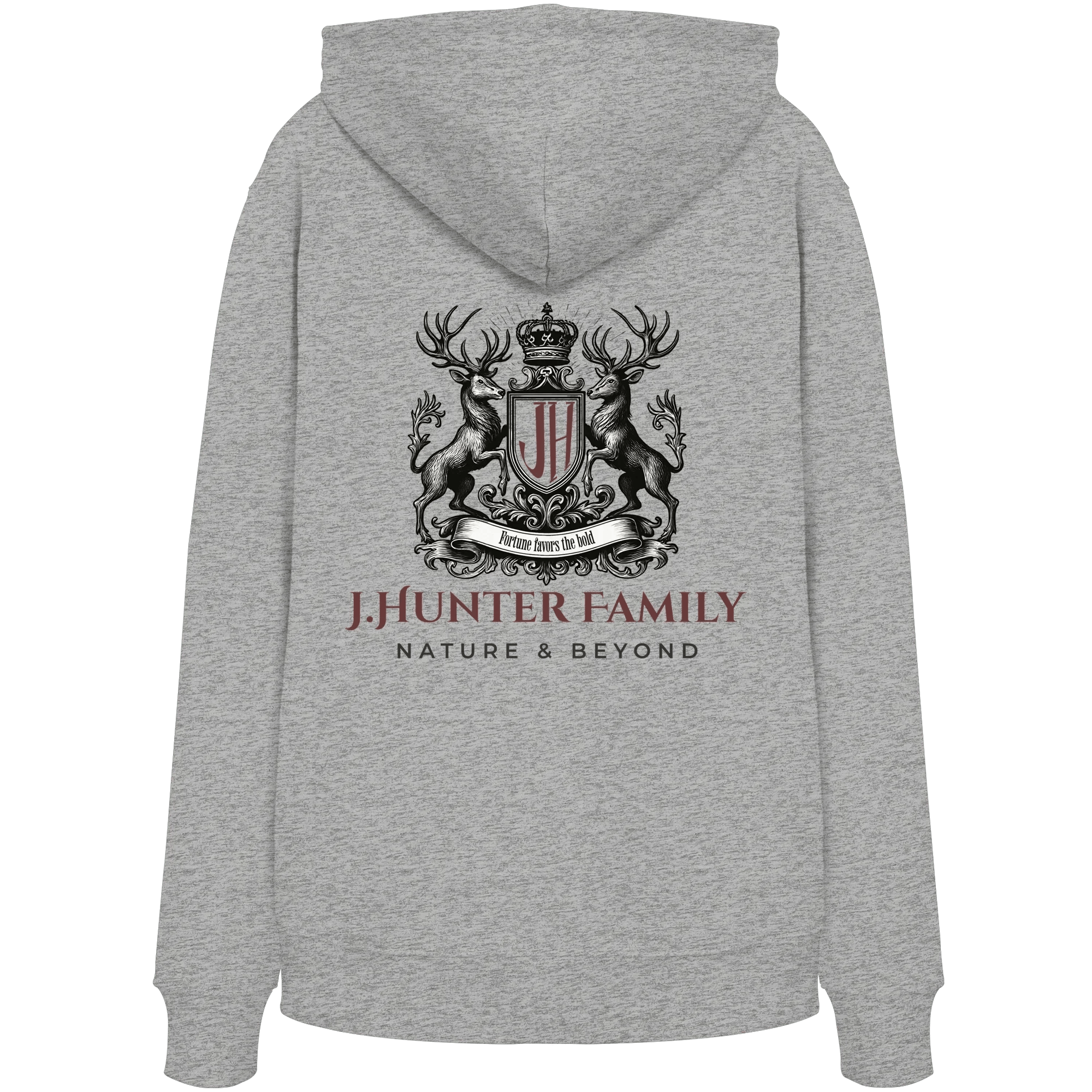 James Hunter - Nature and Beyond Hoodies James Hunter Family - Grey/Black - Organic Hoodie