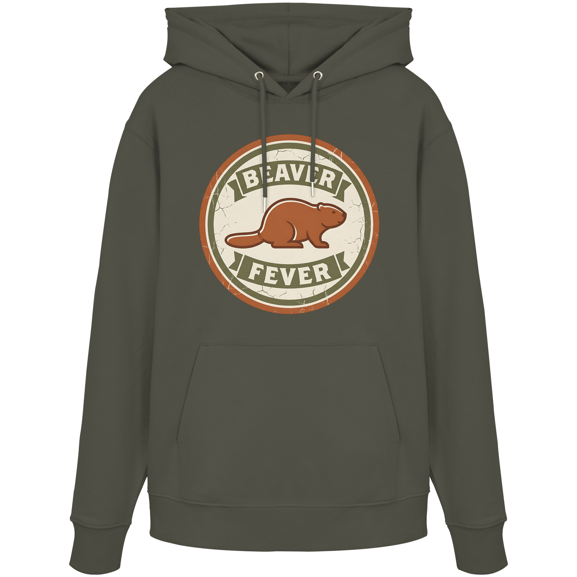 James Hunter - Nature and Beyond Hoodies Khaki / XS Beaver Fever - Organic Hoodie