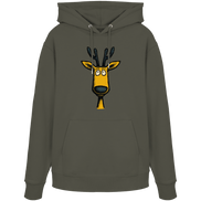 James Hunter - Nature and Beyond Hoodies Khaki / XS Deer Caricature - Organic Hoodie