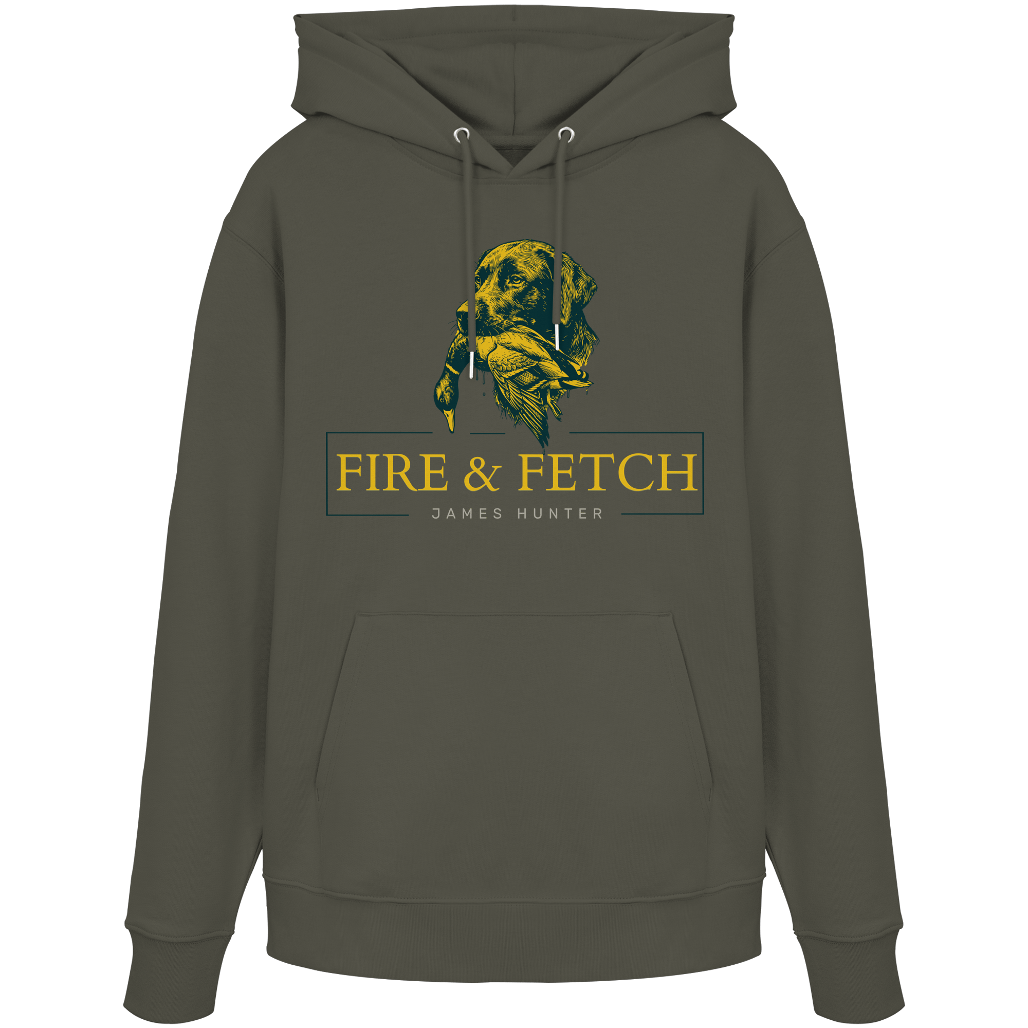 James Hunter - Nature and Beyond Hoodies Khaki / XS FIRE & FETCH - Organic Hoodie