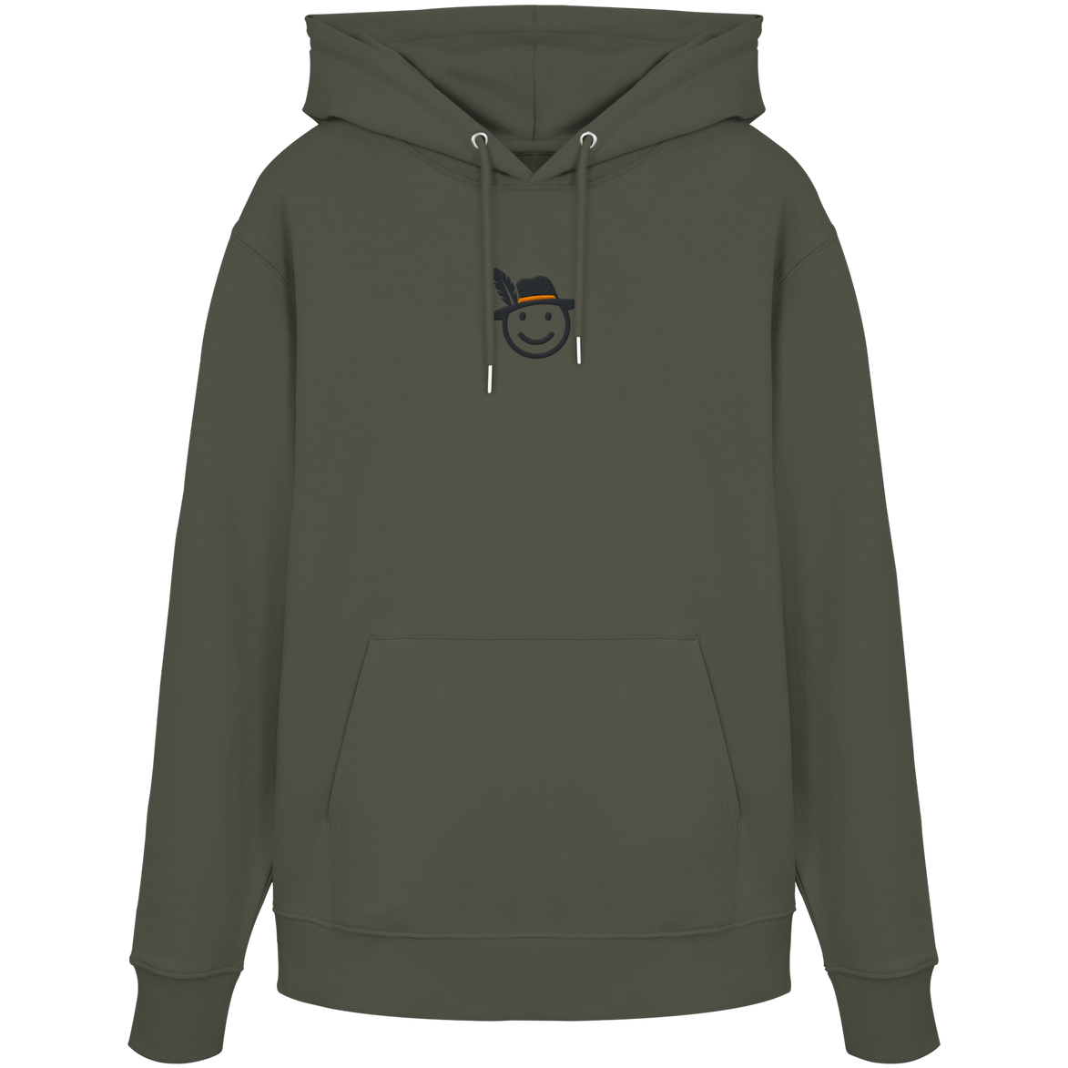 James Hunter - Nature and Beyond Hoodies Khaki / XS Happy Hunter (embroidery) - Organic Hoodie