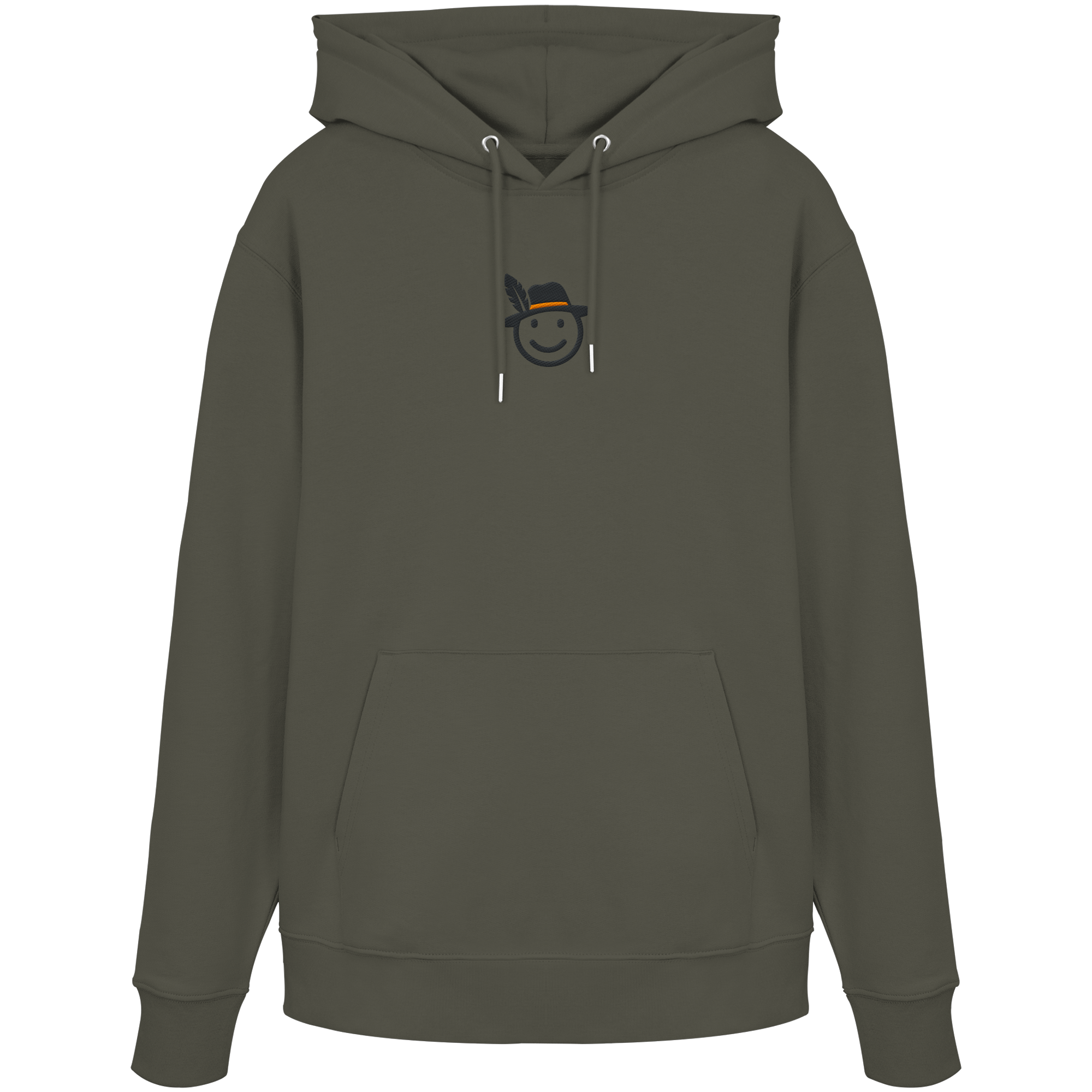 James Hunter - Nature and Beyond Hoodies Khaki / XS Happy Hunter (embroidery) - Organic Hoodie