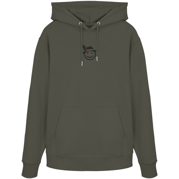 James Hunter - Nature and Beyond Hoodies Khaki / XS Happy Hunter (embroidery) - Organic Hoodie