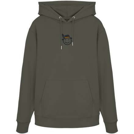 James Hunter - Nature and Beyond Hoodies Khaki / XS Happy Hunter (embroidery) - Organic Hoodie