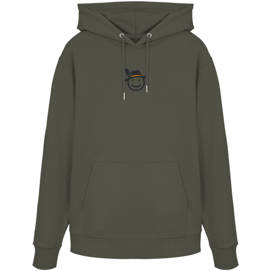 James Hunter - Nature and Beyond Hoodies Khaki / XS Happy Hunter (embroidery) - Organic Hoodie