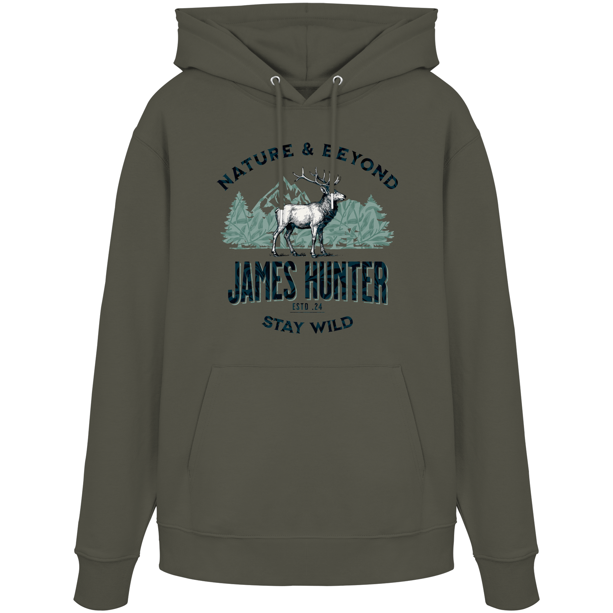 James Hunter - Nature and Beyond Hoodies Khaki / XS James Hunter - Nature & Beyond - Organic Hoodie