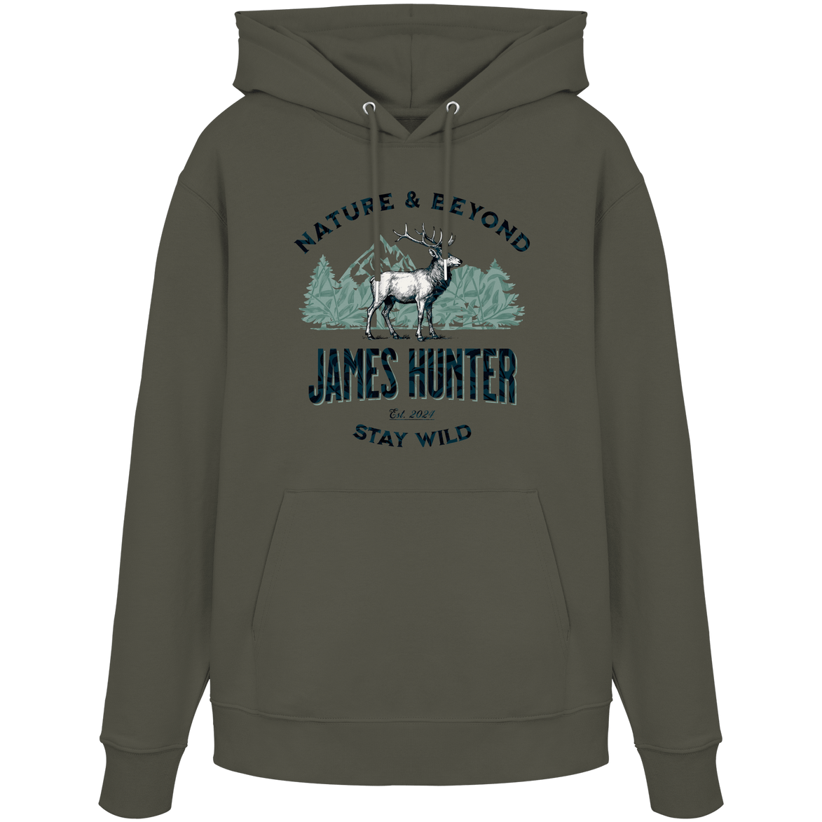 James Hunter - Nature and Beyond Hoodies Khaki / XS James Hunter - Nature & Beyond - Organic Hoodie