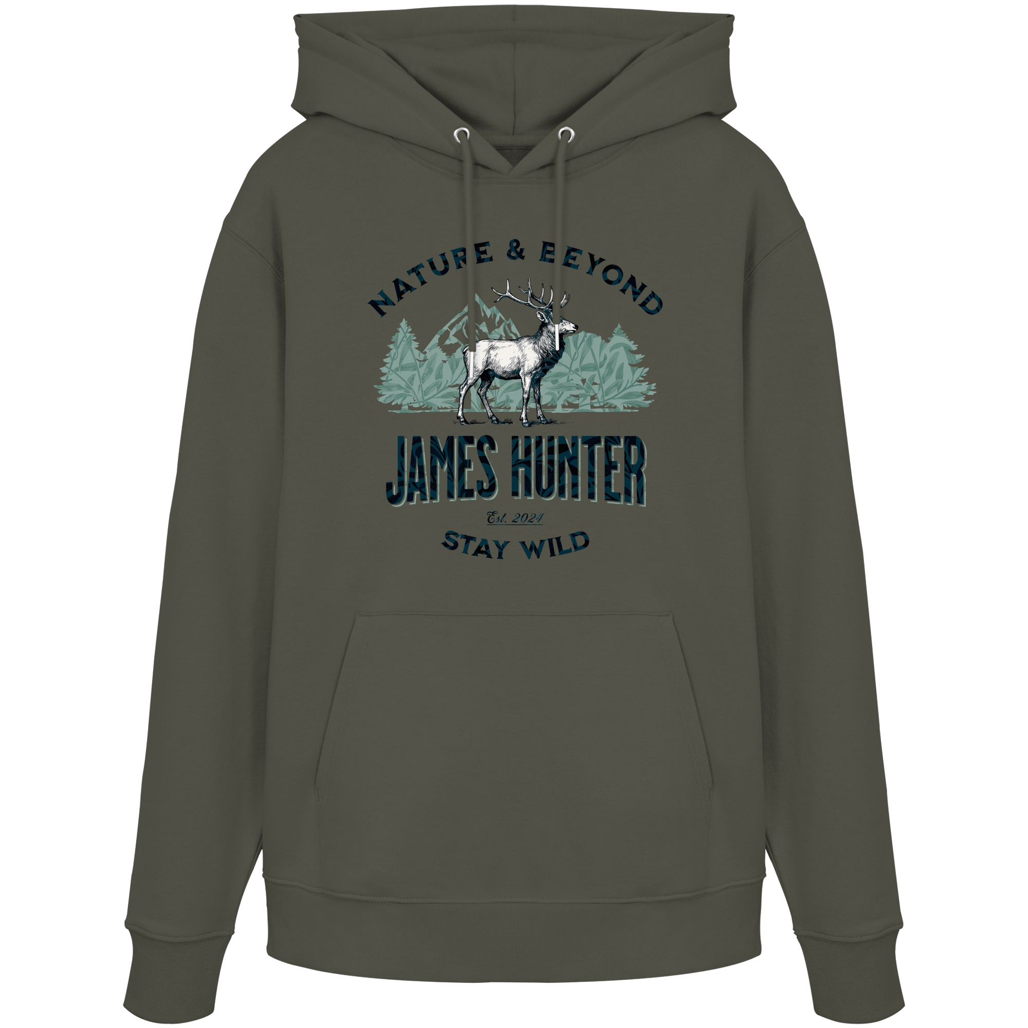 James Hunter - Nature and Beyond Hoodies Khaki / XS James Hunter - Nature & Beyond - Organic Hoodie