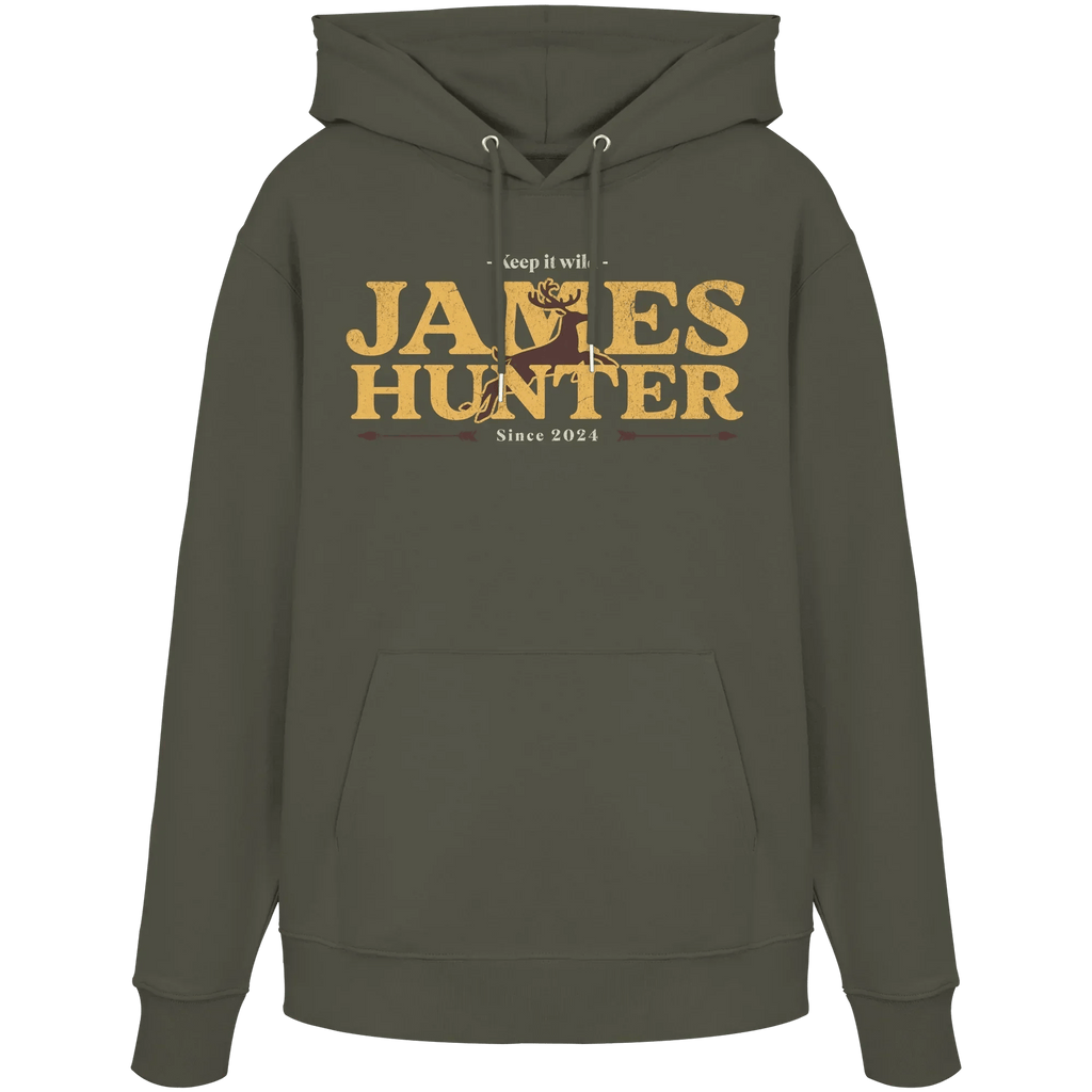 James Hunter - Nature and Beyond Hoodies Khaki / XS Keep It Wild  - Organic Hoodie