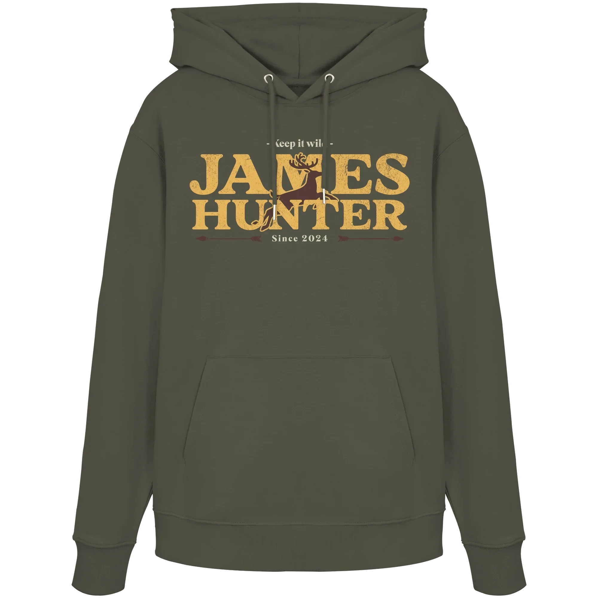 James Hunter - Nature and Beyond Hoodies Khaki / XS Keep It Wild  - Organic Hoodie