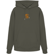 James Hunter - Nature and Beyond Hoodies Khaki / XS Man on Platform (embroidery) - Organic Hoodie
