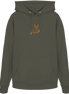 James Hunter - Nature and Beyond Hoodies Khaki / XS Resting Deer (embroidery) - Organic Hoodie