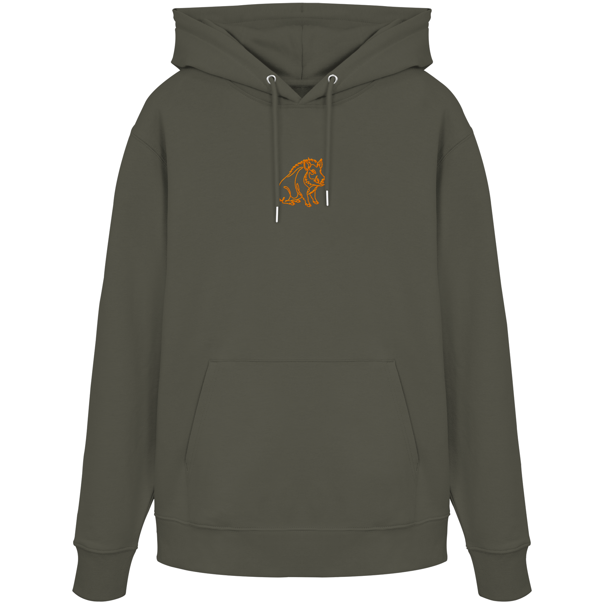 James Hunter - Nature and Beyond Hoodies Khaki / XS Sitting Boar (emroidery) - Organic Hoodie