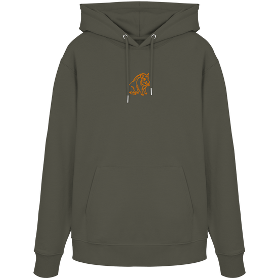 James Hunter - Nature and Beyond Hoodies Khaki / XS Sitting Boar (emroidery) - Organic Hoodie