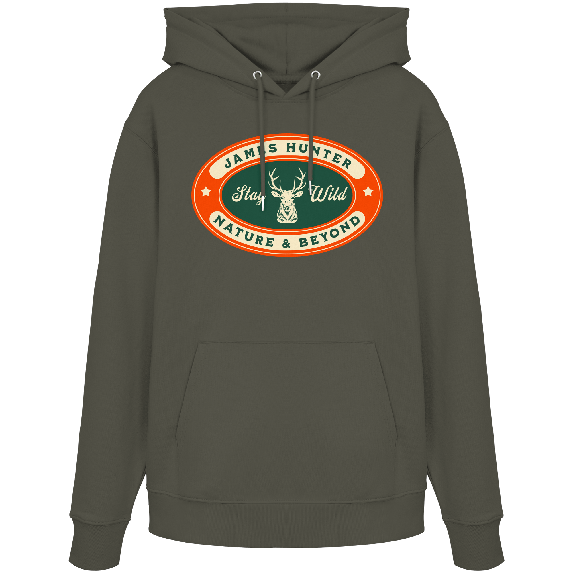 James Hunter - Nature and Beyond Hoodies Khaki / XS Stay Wild - Organic Hoodie