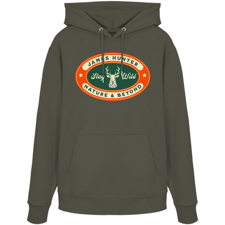 James Hunter - Nature and Beyond Hoodies Khaki / XS Stay Wild - Organic Hoodie