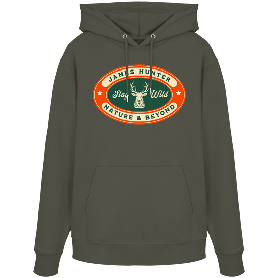 James Hunter - Nature and Beyond Hoodies Khaki / XS Stay Wild - Organic Hoodie