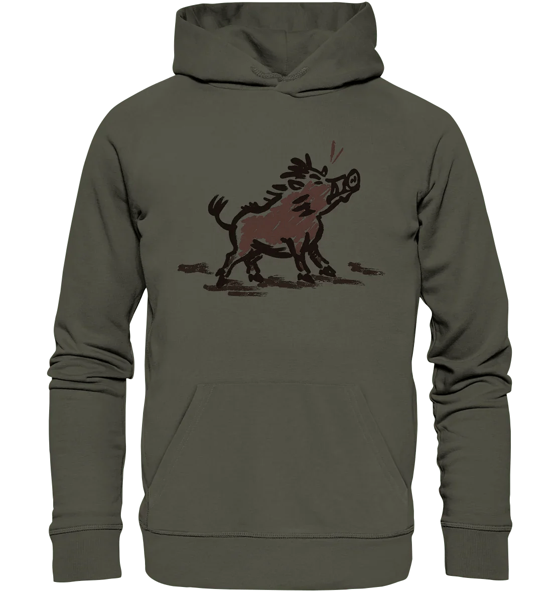 James Hunter - Nature and Beyond Hoodies Khaki / XS Wild Boar - Simple - Organic Hoodie