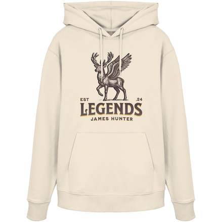 James Hunter - Nature and Beyond Hoodies Natural Raw / XS Deer Legends - Organic Hoodie