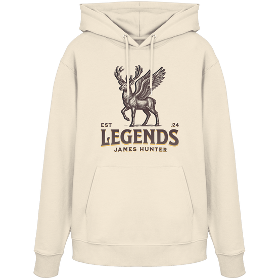 James Hunter - Nature and Beyond Hoodies Natural Raw / XS Deer Legends - Organic Hoodie